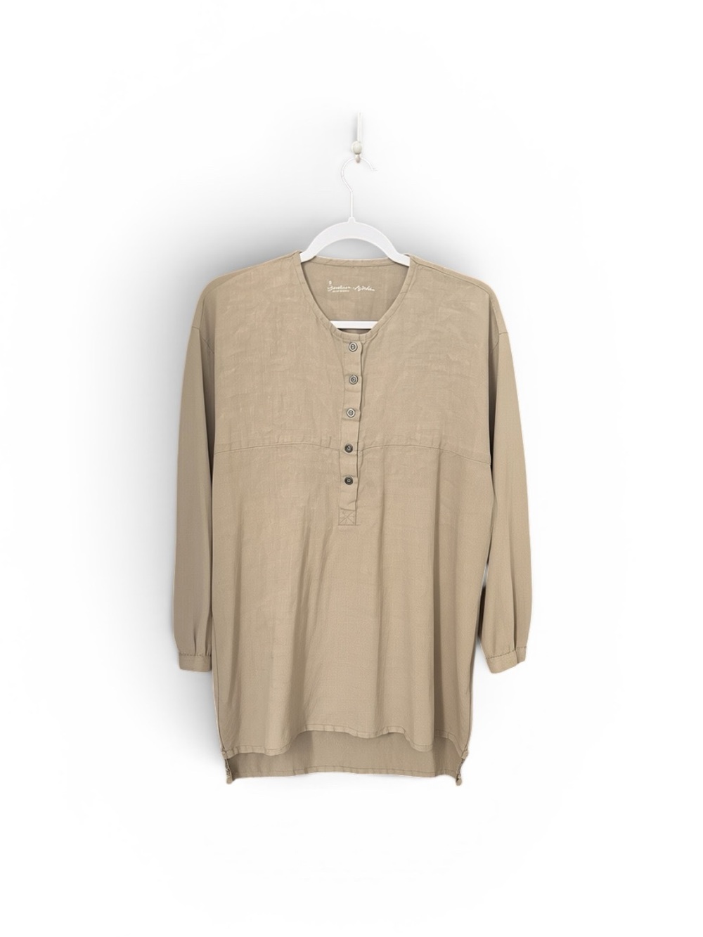 Gudrun Sjoden Linen Tunic Top Size S